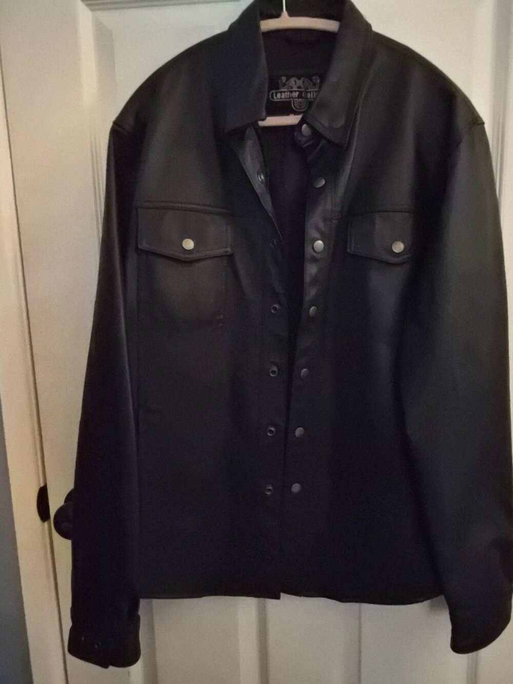 Light weight mens medium leather shirt